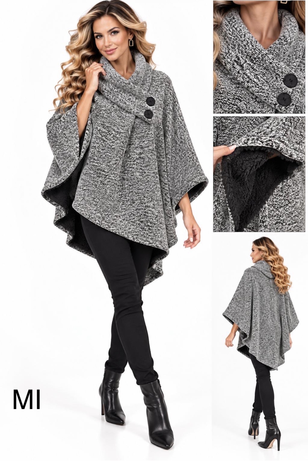 57465-149-190 Masca Fashion Poncsó